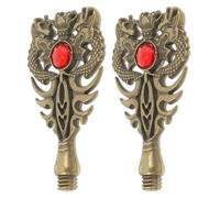 SUPVOX Lot de 2 Poignées en Métal à Motif Dragon pour Sceau de Cire Poignée Décorative DIY Accessoire de Remplacement pour Tampon pour Enveloppes Invitations et Scrapbooking