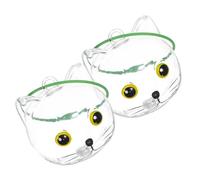 SUPVOX Lot de 2 Porte-Clés Collecteurs de Poils de Chat Transparents Capsules Commémoratives Vertes Rangement Pratique pour Moustaches D’Animaux Accessoire Souvenir Solide pour