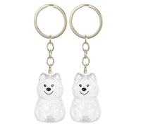 SUPVOX Lot de 2 Porte-clés Urnes funéraires pour Chien et Chat, Souvenir de crémation, Souvenir funéraire, Bijoux, Pendentif, breloque Perdue pour propriétaires de Chiens - de Automatique