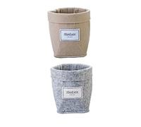 SUPVOX Lot De 2 Pots De Fleurs en Feutre De Laine pour Plantes Décoration De Bureau Moderne Solide Et Chic
