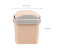 SUPVOX Lot de 2 poubelles Miniatures pour Maison de poupée avec Couvercle basculant - Petite Poubelle en Plastique à l'échelle 1:12 pour décoration de Meubles de Maison de poupée - Jolie