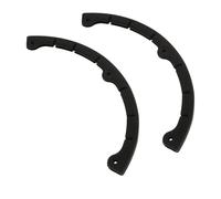 SUPVOX Lot de 2 Protections Anti-Impact pour Snowboard et Skateboard, Grosse Taille 3 Trous, en Caoutchouc Résistant Noir, Protège Nez et Queue, Compatible la Plupart des Largeurs,