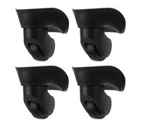 SUPVOX Lot de 2 Roues de Remplacement Pivotantes Universelles pour Valise Grandes roulettes Silencieuses en Plastique Noir Kit de Rechange pour Bagages de Voyage Maniabilité Facile et