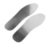 SUPVOX Lot de 2 Semelles en Acier Inoxydable Anti-perforation Taille 47 Semelles Intérieures pour Chaussures de Travail Hommes et Femmes Protection Antidérapante Bottes Sécurité