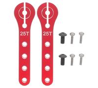 SUPVOX Lot de 2 servomoteurs 25T en Alliage d'aluminium, Extension métallique de 56 mm, Bras de servo de Direction de Remplacement pour Avions, hélicoptères, Voitures radiocommandés