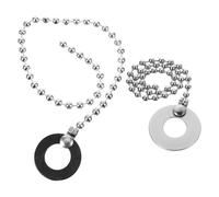 SUPVOX Lot de 2 set de Chaînes d'Extension de Cymbales pour Batterie Jazz Effets Sizzle Métalliques Accessoires Solide en Alliage Compatible Cymbales Ride et Crash Finition Argentée