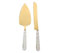 SUPVOX Lot de 2 Spatules à Gâteau en Acier Inoxydable, Coupe-gâteau Triangulaire, Ustensiles Cuisine pour Pâtisserie, Set Professionnel pour Découpe et Service, Adapté aux Desserts