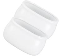 SUPVOX Lot de 2 Sucriers en Céramique Blanche 150 Ml, Pots à Sucre Carrés pour Café et Thé, Boîtes à Sachets de Sucre, Adaptés Maison et Café, Résistants et Faciles à, Rangement