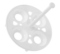 SUPVOX Lot de 2 Supports à Œufs en Plastique Blanc Résistants à Haute Température pour Cuisson Vapeur et Ébullition, Design Compact Cuisine et Cuisson des Œufs