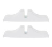SUPVOX Lot de 2 Supports de Séparation en Plastique Blanc, Socles Résistants à l'usure pour Cloisons de Pièce, Pieds Stables pour Paravent Intérieur, Base Polyvalente pour Bureau