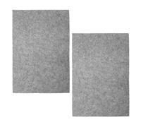 SUPVOX Lot de 2 Tapis de Calligraphie Chinoise en Feutre Gris 40x60 Cm, sous-Main Épais en Laine pour Entraînement la Peinture Dessin, Accessoires Bureau et Maison Polyvalents