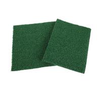 SUPVOX Lot de 2 Tapis de Litière pour Poulailler en Gazon Artificiel Vert, Lavables et Réutilisables, Dimensions 20x25 Cm et 25x25 Cm, Coussins de Nidification Découpables pour Nid