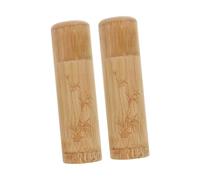 SUPVOX Lot De 2 Urnes Cinéraires en Bambou Naturel, Coffret Commémoratif Léger Et Robuste, Format Compact pour Cendres D’Animaux De Compagnie, Usage Intérieur pour Chiens Et Chats