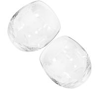 SUPVOX Lot de 2 Verres à Café et Tasse à Lait en Verre Transparent Imprimé Carte du Monde, 250 Ml, Gobelets Ménagers Multifonction pour Boissons Chaudes et Froides, Usage Quotidien