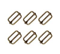 20pcs glissière en métal boucle triglide glisse rectangle curseur de sangle réglable pour à main bretelles faisant accessoires de bricolage 32 * 16 * 2.8mm (bronze)