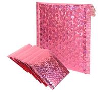 SUPVOX Lot de 20 Enveloppes à Bulles Auto-adhésives 15 X 13 Cm Rose Fuchsia, Paquet D'expédition Imperméables Anti-chocs, Accessoires D'emballage Compacts pour Envois Postaux et Petites