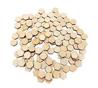 SUPVOX Lot de 200 rondelles de bois forme hexagonale pour loisirs créatifs et décoration