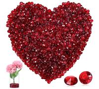 SUPVOX Lot de 2000 Pierres décoratives en Cristal Rouge 4,5 mm