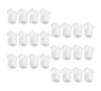 SUPVOX Lot de 24 Loquets de Verrouillage Universels pour Poubelle, Clips en Plastique Blanc Pr-01, Bouton-poussoir Micro-interrupteur Intégré, Pièces de Rechange pour Couvercle, Fixation