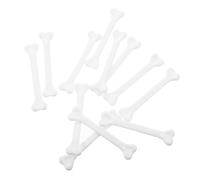 SUPVOX Lot de 24 Os de Squelette Blancs en Plastique Petit Format pour Halloween, Accessoires de Fête Réalistes et Légers, Décorations DIY pour Maison Hantée et Spectacles Effrayants