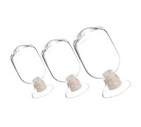 SUPVOX Lot de 3 Bocaux de Rangement en Verre Transparent 250ml 500ml Couvercle pour Allumettes, Détenteur D'allumette Léger et Décoratif, Cuisine et Décoration