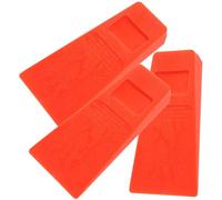 SUPVOX Lot de 3 Cales d'Abattage en Plastique Orange 5 Pouces, Outils de Coupe du Bois Résistants aux Intempéries, Coins de Bûcheronnage Portables pour Jardinage et Tronçonneuse,
