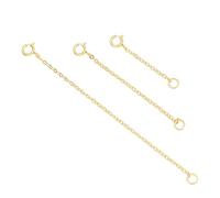 SUPVOX ChaîNe D'Extension En Argent Sterling 925 Plaqué or Pour Femme - 3 PièCes De 3Cm 5Cm 8Cm IdéAle Pour Allonger Colliers Et Bracelets Accessoires De Bijoux ÉLéGants