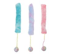SUPVOX Lot de 3 Coussins Jouets Interactifs pour Chatons en Peluche Colorée à Mâcher pour Dentition, Bâtonnets pour Chat à Frapper, Intérieur et Extérieur, Stimulation Active