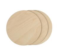 SUPVOX Lot de 3 Disques Ronds en Bois Brut de Paulownia 12 Cm X 3 Mm pour Bricolage, Peinture, Décoration Artisanale, Tranches de Bois Non Peintes Adaptées aux Loisirs Créatifs et