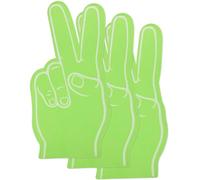 SUPVOX Lot de 3 Doigts en Mousse EVA Verts pour Cheerleading Accessoires Bruiteurs Réutilisables pour Événements Sportifs Support de Match et Animations Festives