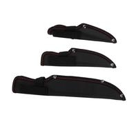 SUPVOX Lot de 3 Étuis Protège-couteaux en Tissu Oxford Noir avec Bouton-pression, Tailles 16,3 Cm, 17,7 Cm et 27,5 Cm, Manchon de Protection Étanche pour Rangement et Transport Sécurisé