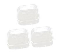SUPVOX Lot De 3 Gamelles en Verre pour Animaux De Compagnie pour Tortues Petits Animaux pour Lézards Escargots