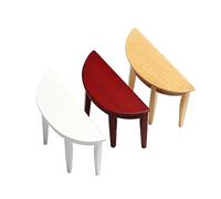 SUPVOX Lot De 3 Mini Ornements De Table Semi-Ronds en Bois Miniatures pour Décoration De Table pour Mini Maison