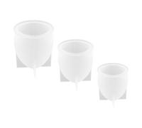 SUPVOX Lot de 3 Moules en Silicone Flexibles D'œufs et Sphères pour Créations DIY en Résine, Faciles à Démouler Artisanat Créatif