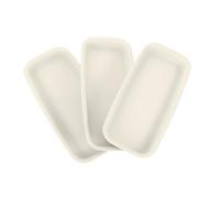 SUPVOX Lot De 3 Plateaux Anti-Fuite Beige pour Pots De Fleurs, Bacs à Eau 21x8,5 Cm, Récupérateurs d'eau Réutilisables pour Jardin D'intérieur Et Balcon