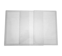 SUPVOX Lot de 3 Règles Multifonctions en Plastique pour Dessin et Calligraphie, Compactes et Légères, Adaptées aux Étudiants et Usage Scolaire, Modèles de Lignes Parallèles