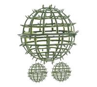 SUPVOX Lot de 3 Supports en Plastique 10 Cm pour Boules de Topiaires Artificielles, Cadres Stables pour Décoration Mariage, Jardin et Intérieur, Support à Balles de Gazon et Boules