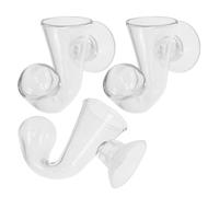 SUPVOX Lot de 3 Testeurs Co2 en Verre Borosilicaté pour Aquarium Planté, Indicateur Réactif de Dioxyde de Carbone Ventouse, Tableau des Couleurs Précis pour Contrôle en Temps