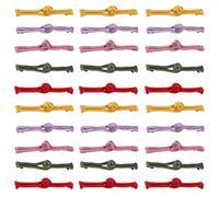 SUPVOX Lot de 30 Boutons Chinois en Satin Forme un Mot, Accessoires Vestimentaires Ethniques, Finition Soignée, Résistant Lavage, pour Couture Cheongsam Couleur Aléatoire Plusieurs styles