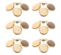 SUPVOX Lot de 30 Boutons Ronds en Métal Doré 25 Mm pour Blazer Vintage, Boutons de Couture Robustes en Alliage de Zinc, pour Manteaux, Vestes et Costumes - Accessoires de Mercerie