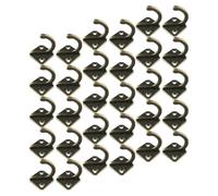 SUPVOX Lot de 30 Crochets Muraux en Métal Bronze Antique 33x28 Mm, Patères Robustes pour Suspendre Manteaux, Paquet et Clés, Accessoires Polyvalents pour Salle de Bain, Chambre et