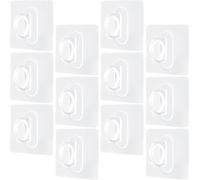 SUPVOX Lot de 30 Crochets Muraux Transparents Adhésifs sans Perçage, Support Mural pour Flacon Pulvérisateur, Porte-bouteille de Polyvalent, Support Mural Cuisine et Salle de Bain,