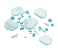 SUPVOX Lot de 30 faux paysages de glace : décoration miniature, modèle de paysage arctique, décorations de montagne enneigée pour Noël, accessoires de maison de poupée, accessoires de diorama