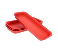 SUPVOX Lot De 4 Bacs À Eau Rectangulaires pour Plantes en Pot, Bacs D'égouttage, Support De Pot De Fleurs, Récupérateur d'eau sous Plantes, Soucoupe pour Plantes De Jardin