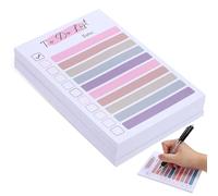 SUPVOX Lot de 4 Blocs-notes Adhésifs Arc-en-ciel 10x15 Cm, Papier 100 G, Petits Blocs-notes Autocollants pour Liste de Choses, Accessoires de Bureau, Notes Repositionnables