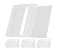 SUPVOX Lot de 4 Boîtes de Rangement en PP pour Cassettes Audio, Protection Robuste et Transparentes, pour Collectionneurs et Projets DIY