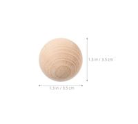 SUPVOX Lot de 4 Boules de Croquet en Bois de 3,5 cm, Jouets d'extérieur pour garçons et Filles, Jeux de Sport, réunions de Famille, Jeux de pelouse en extérieur
