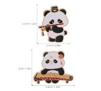 SUPVOX Lot de 4 Broches Panda en Alliage Émaillé Style Traditionnel Chinois Épingles Décoratives pour Vêtements Paquet et Robes Accessoires Culturels Polyvalents et Élégants pour
