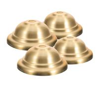 SUPVOX Lot de 4 Capuchons de Lampe en Laiton Pur, Rosace pour Lustre Suspendu, Socle D’abat-jour Décoratif Compatible Lampes de Table et Plafonniers, Ornement Lumineux pour Éclairage