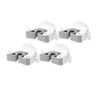 SUPVOX Lot de 4 Crochets à Balai sans Perçage Gris, Supports Muraux Adhésifs pour Rangement Mural Salle de Bain, Organiseur Multifonction pour Balai, Serpillière et Accessoires Ménagers